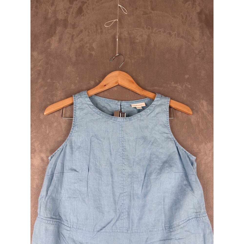 J. Jill Light Blue Sleeveless Midi Dress XS - Picture 6 of 10
